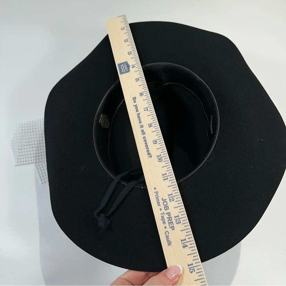 Rodeo Festival Western Black Wool Felt Hat With Concho Band